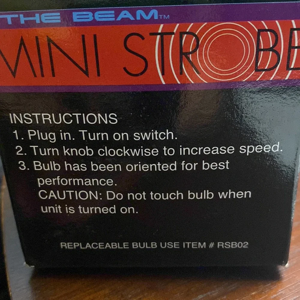 Mini Strobe light with variable speeds Halloween party